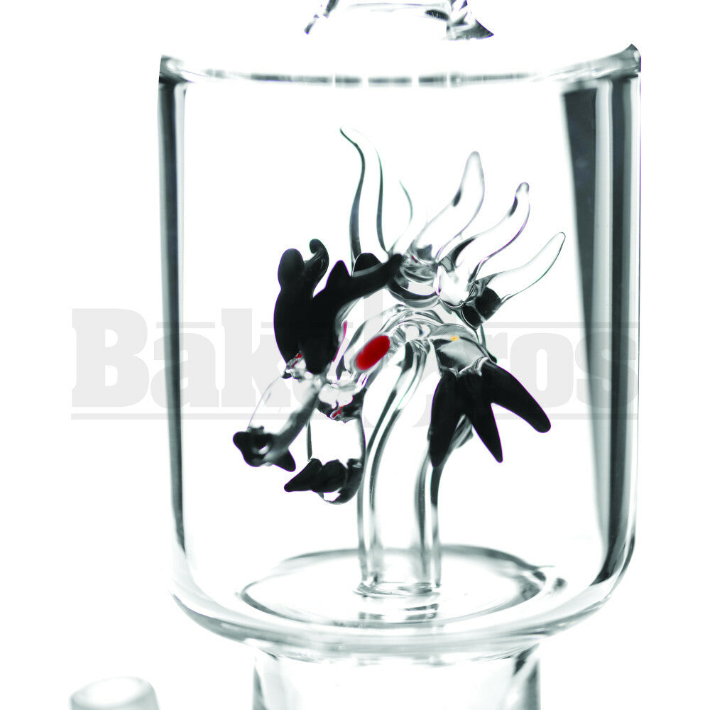 WP DRAGON HEAD PERC STR 14" CLEAR MALE 18MM