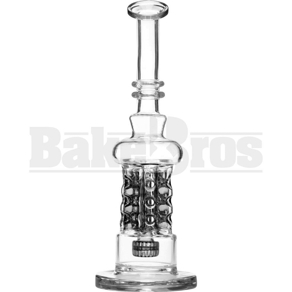 WP BENT NECK SWISS HEXACANNON W/ MATRIX PERC 11" EMERALD FEMALE 14MM