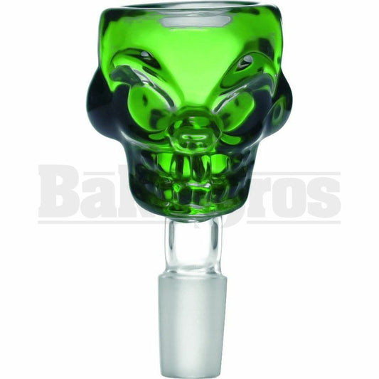 BOWL SKULL FACE GREEN 18MM