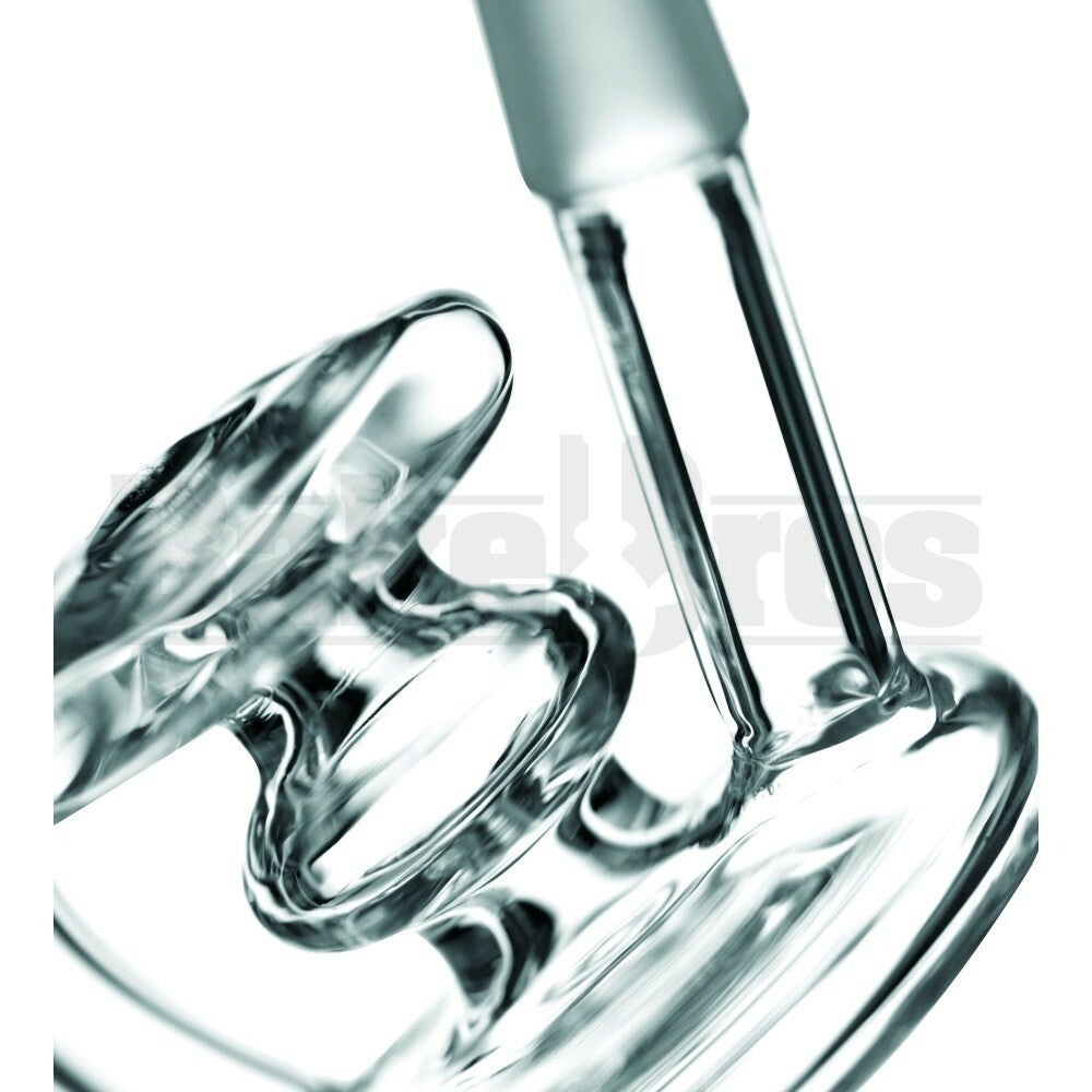 WP MINI BUBBLER 2 STACKED DISKS 5" CLEAR MALE 14MM