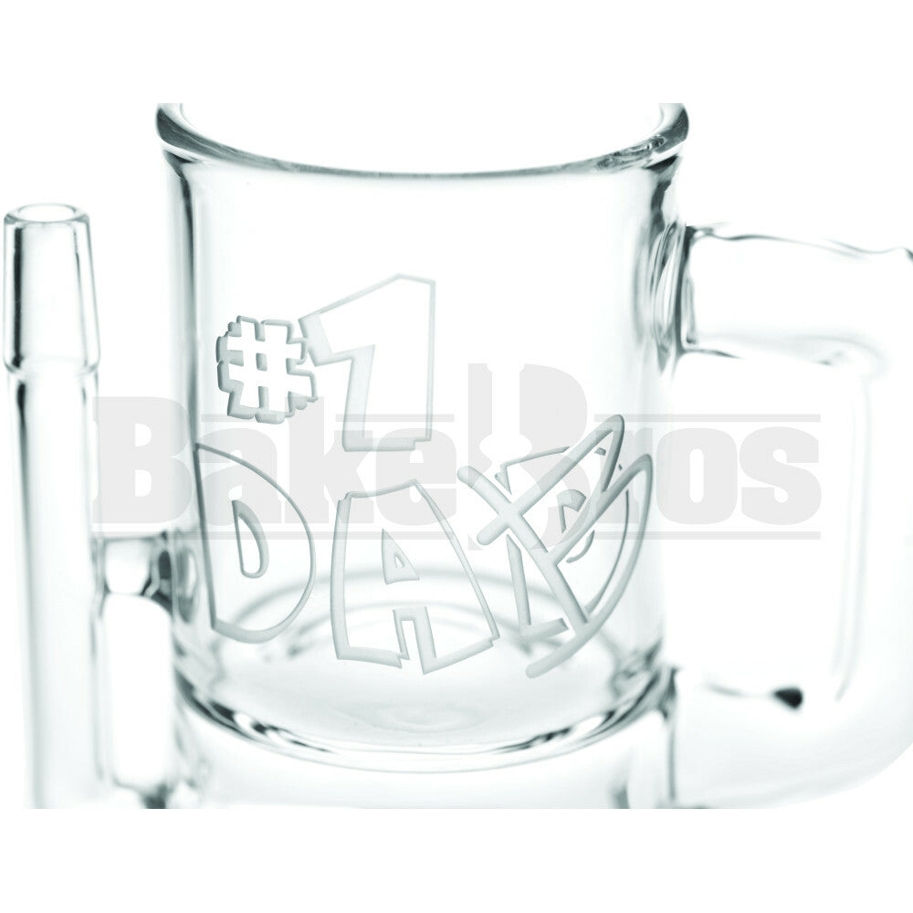 HIGH TECH WP DRINK MUG BODY NUMBER 1 DAB 6" CLEAR MALE 14MM