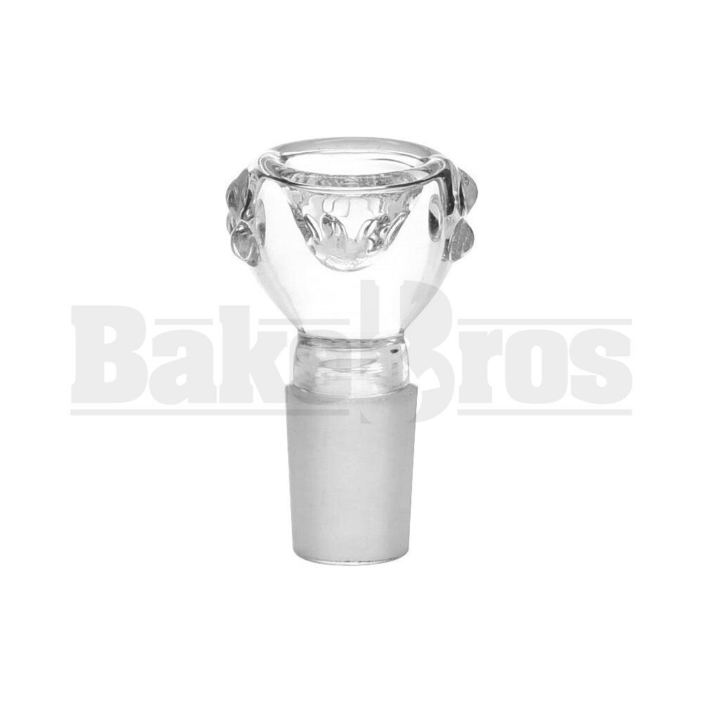 BOWL SPHERE HEAD GRIP DOTS FULL MELT CLEAR 18MM