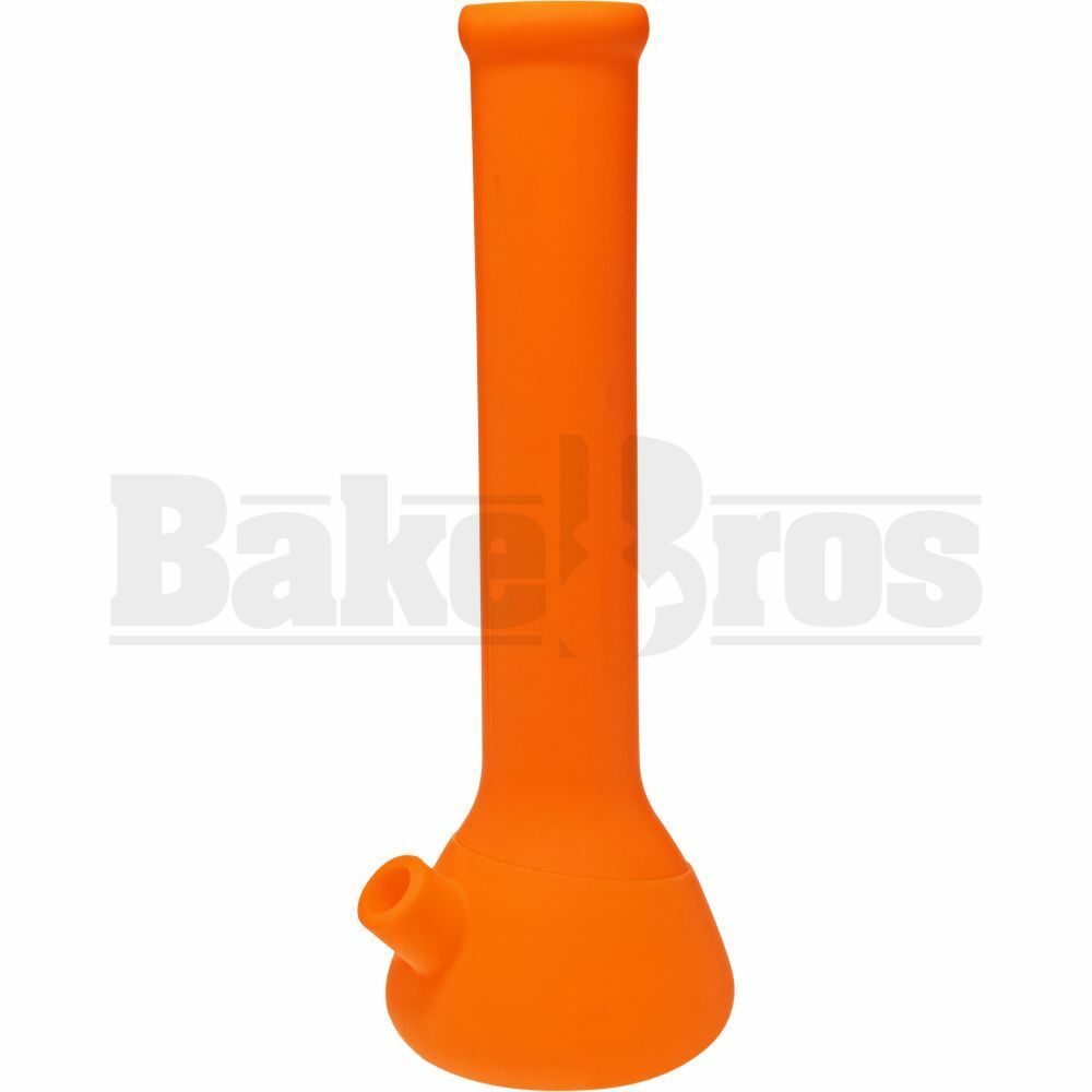 SILICONE WP BEAKER 2 PIECE ASSORTED DESIGN 13" ORANGE FEMALE 18MM