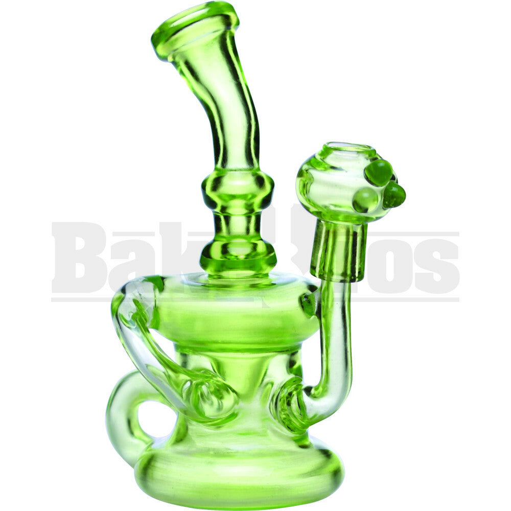 ZOB GLASS WP KLEIN RECYCLER CUSTOM 7" SLIME GREEN MALE 14MM