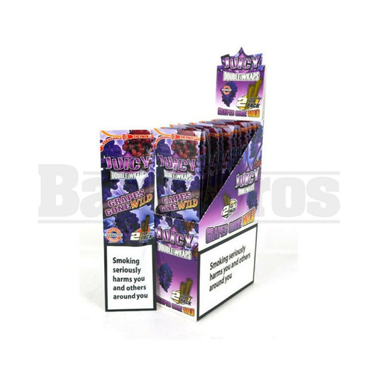 JUICY JAY'S DOUBLE 2 WRAPS GRAPE Pack of 25