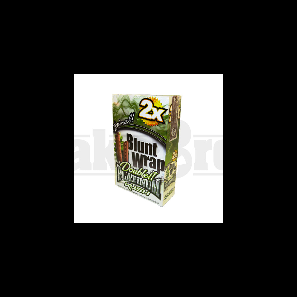 DOUBLE!! PLATINUM CIGAR WRAPS 2 PER PACK KUSH Pack of 25