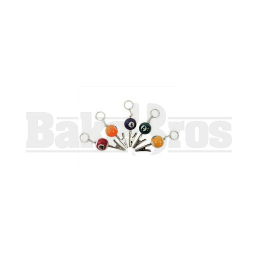 ROACH CLIP BILLARD BALL 1" DIAMETER ASSORTED Pack of 1 1"