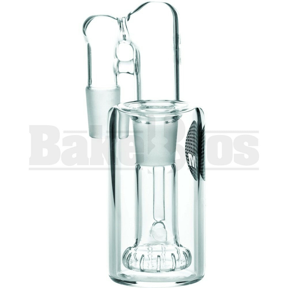 MAVERICK ASHCATCHER SHOWERHEAD RECYCLER INVERTED BOWL 90* CLEAR MALE 18MM