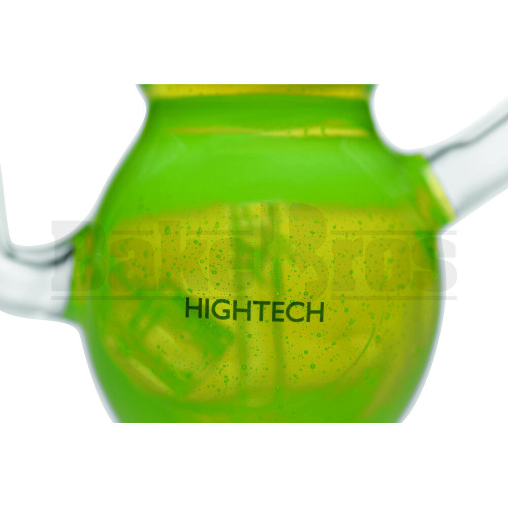 HIGH TECH WP BABY BOTTLE RECYCLER W/ SPLASHGUARD 8" SLIME GREEN MALE 14MM