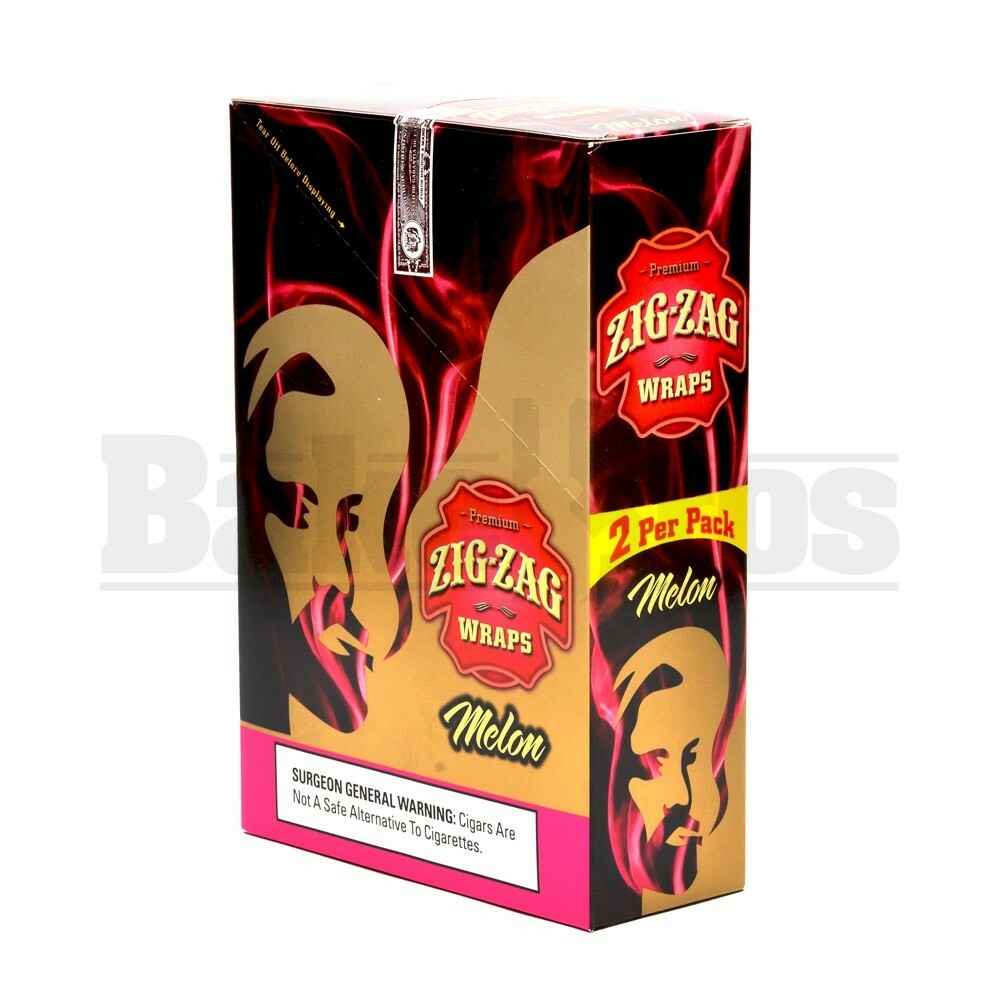 ZIG ZAG CIGAR WRAPS 2 PER PACK MELON Pack of 25