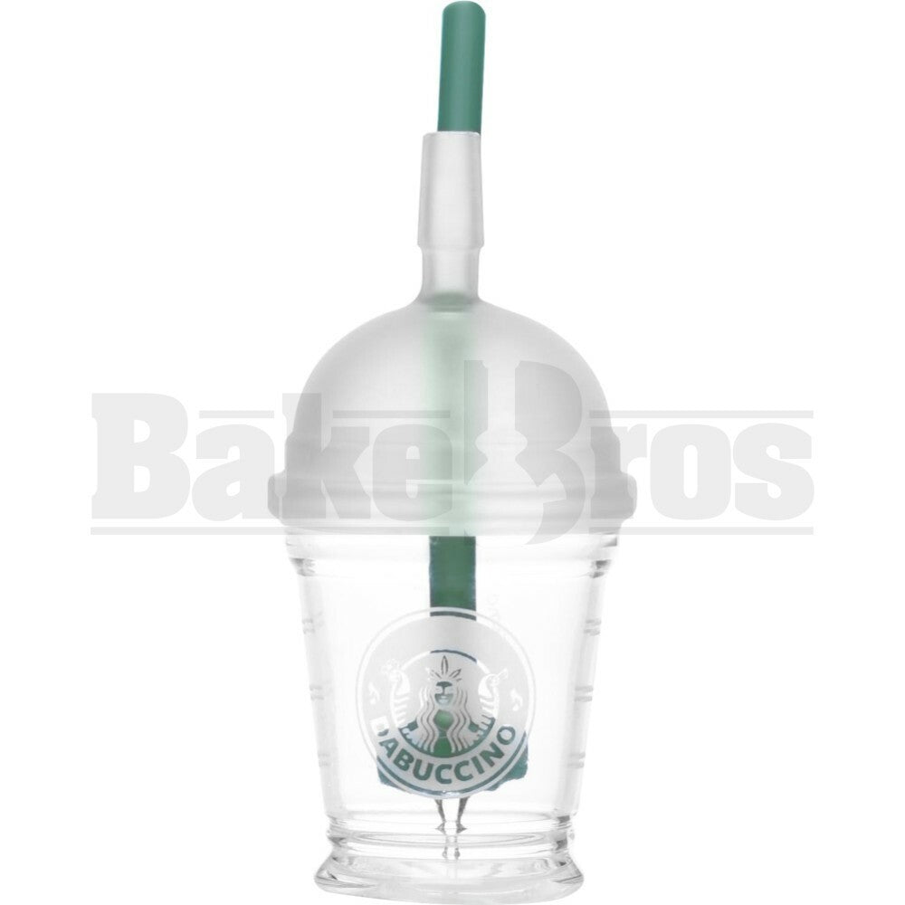 WP DABUCCINO OIL RIG W/ BARREL PERC 7" JADE GREEN MALE 14MM