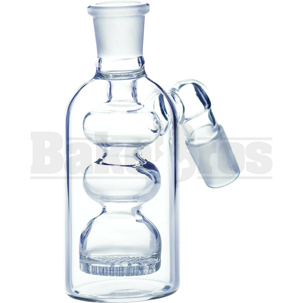 ASHCATCHER HONEYCOMB DISK 3X INVERTED CHAMBER CLEAR MALE 18MM