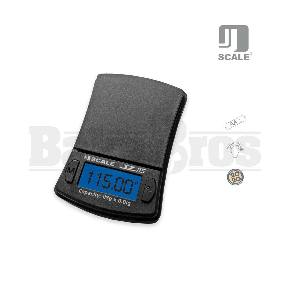 J SCALE CAPACITY PRECISION POCKET SCALE JZ SERIES 0.01g 115g BLACK