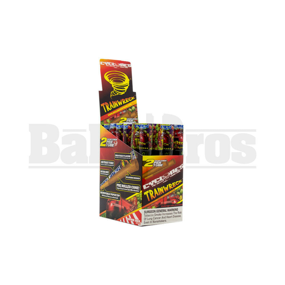 CYCLONES PRE ROLLED CONES TRAINWRECK Pack of 24