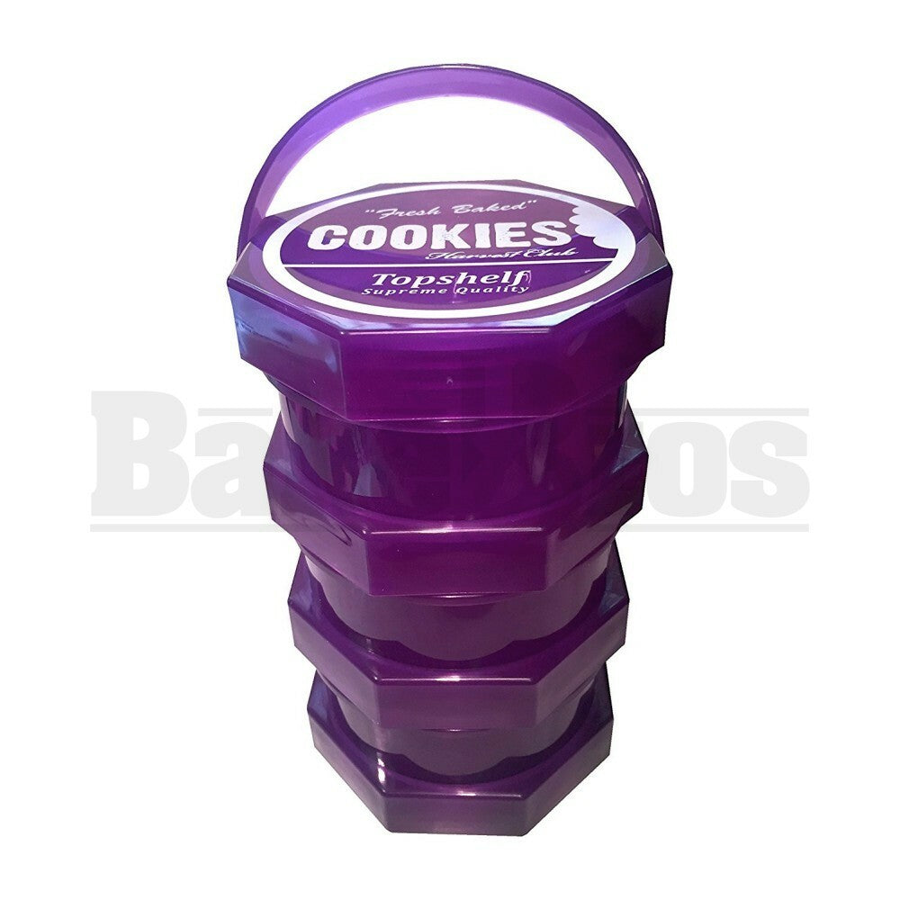 COOKIES HARVEST CLUB JARS BY GOODLIFE 3X STACKED JARS PURPLE Pack of 1