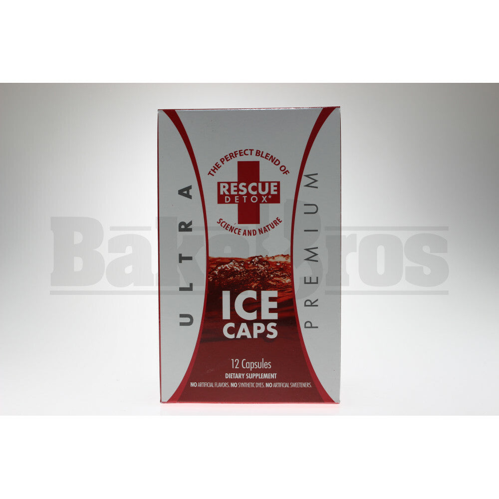 RESCUE DETOX ICE CAPS RED BOX UNFLAVORED 12 CAPSULES