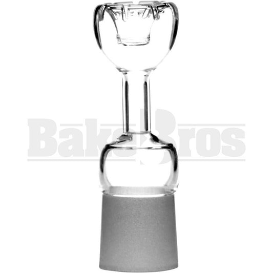 18MM DOMELESS NAIL QUARTZ SLIT TOP CLEAR MALE