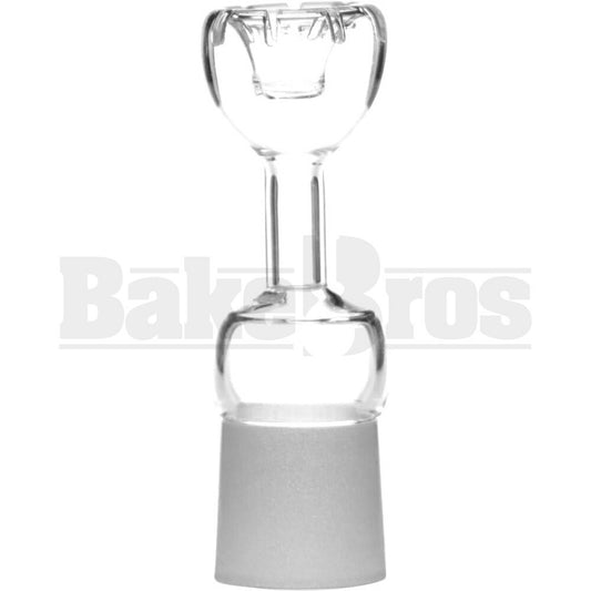 18MM DOMELESS NAIL QUARTZ SLIT TOP CLEAR FEMALE