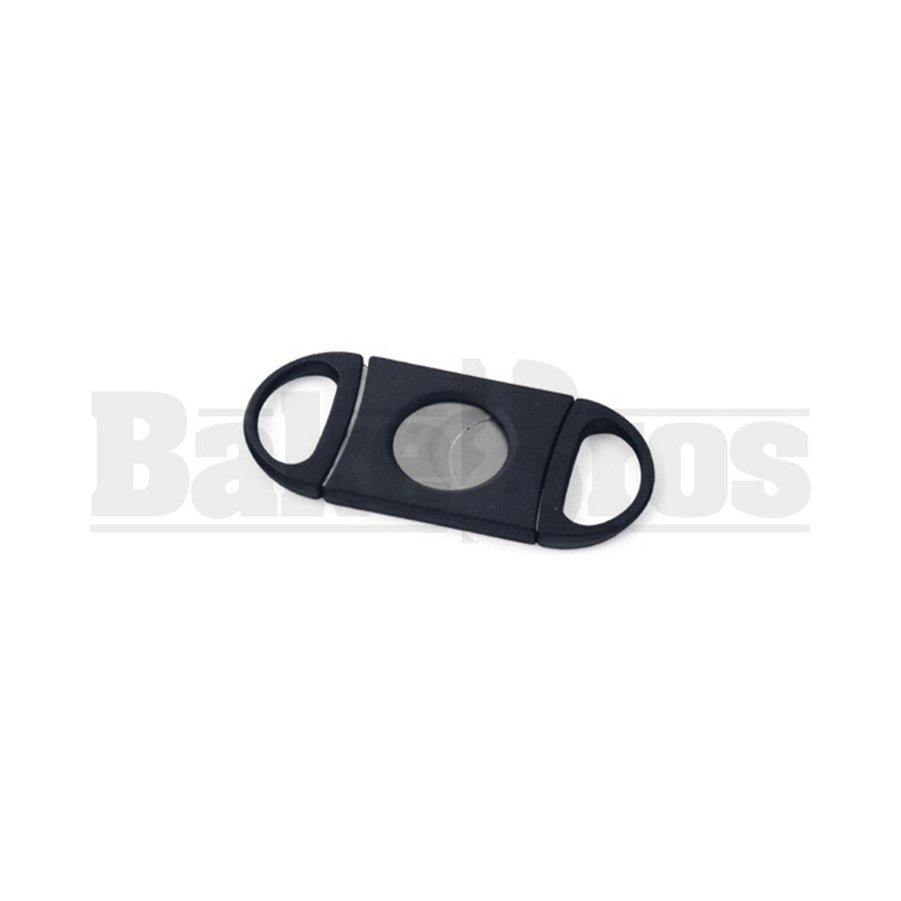 CIGAR CUTTER DOUBLE CUT STYLE BLACK / CHROME Pack of 1 STANDARD