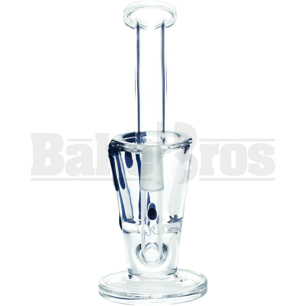 WP SUNDAE CUP TURBINE DISK PERC OIL VAPOR RIG BLOOD DRIP 7" TEAL MALE 14MM