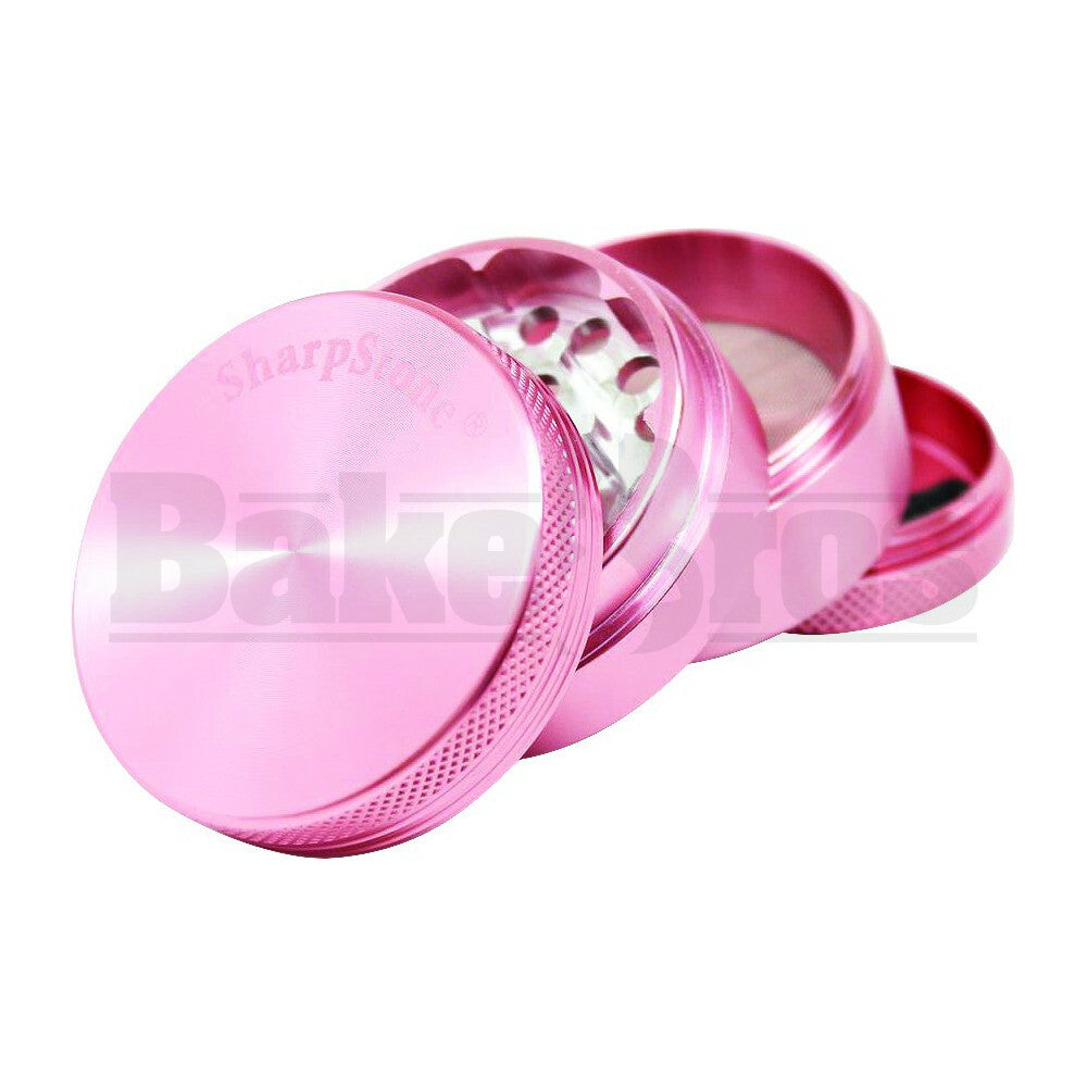 SHARPSTONE HARD TOP GRINDER 4 PIECE 2.2" PINK Pack of 1