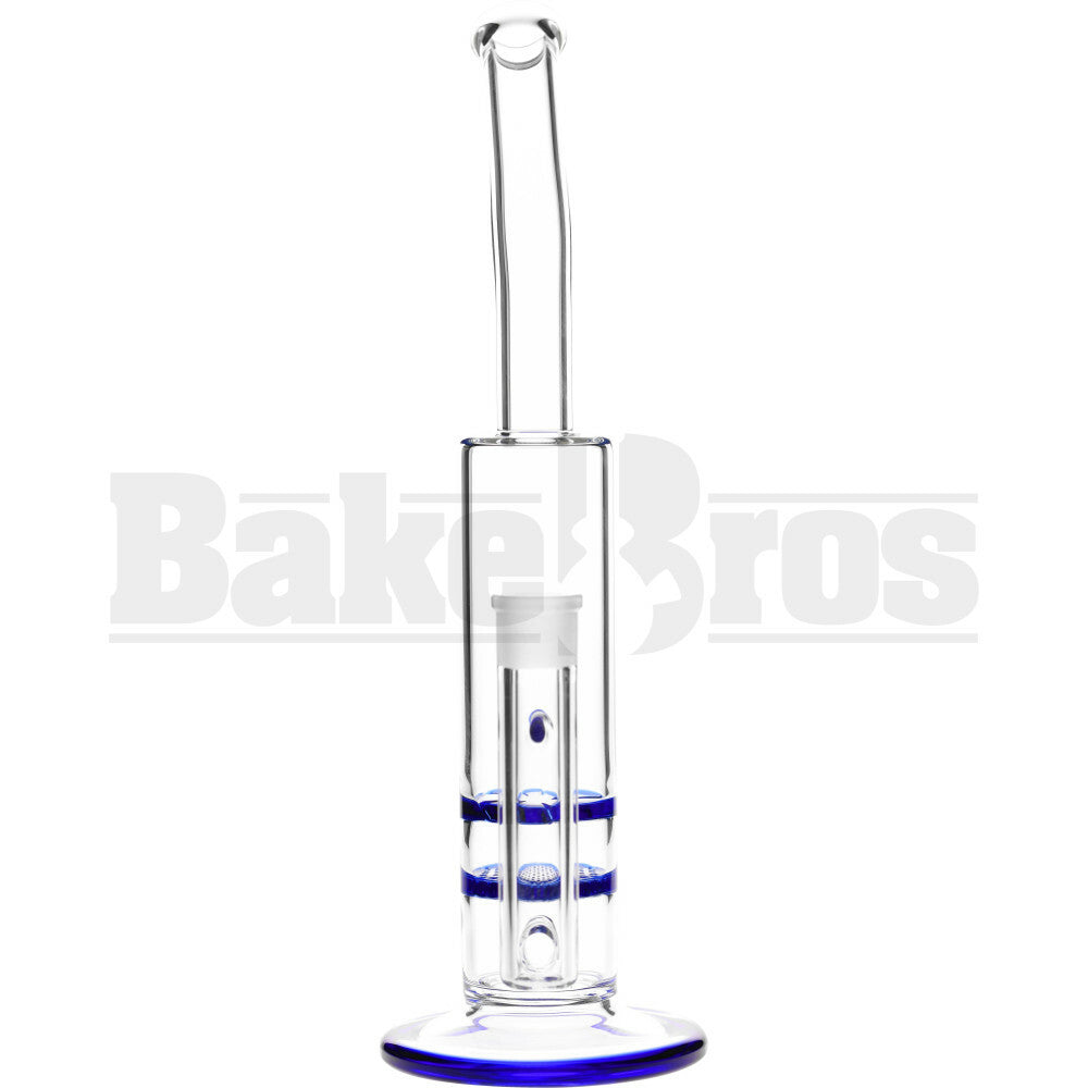 WP TURBINE HONEYCOMB PERC ANGLE MOUTH STEMLESS 14" BLUE FEMALE 18MM