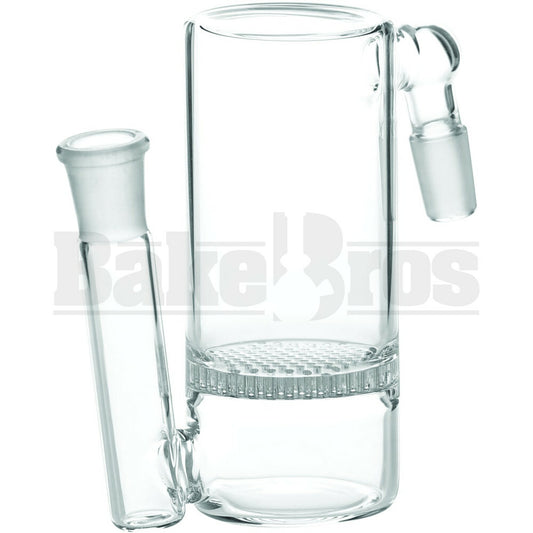 ASHCATCHER HONEYCOMB DISK PERC 45* ANGLED JOINT S CONFIG CLEAR MALE 14MM