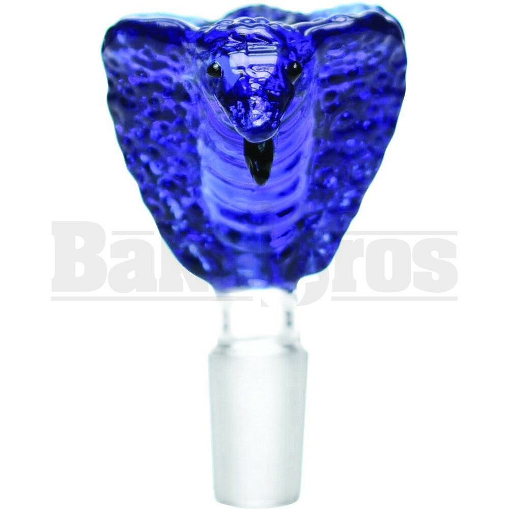 BOWL CONJOINED COBRA SNAKE BLUE 18MM