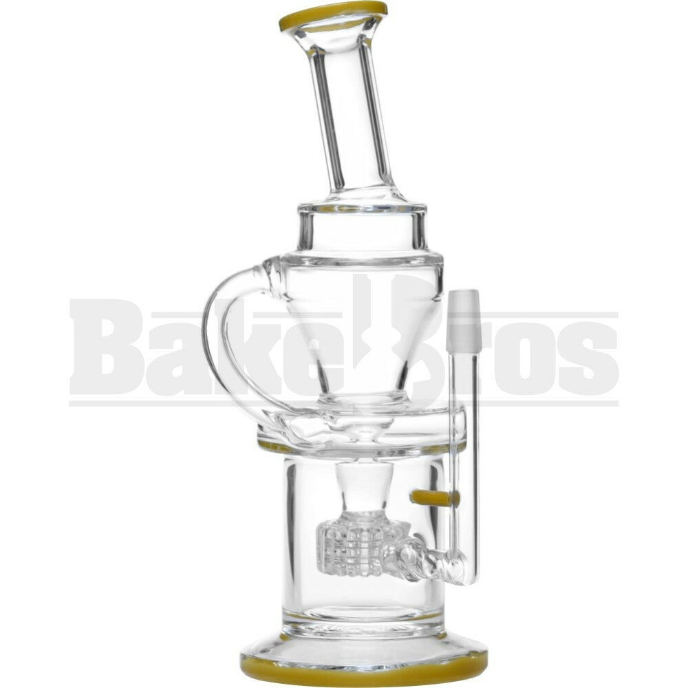 WP MICROSCOPE KLEIN RECYCLER STEREO MATRIX PERC 11" MUSTARD MALE 14MM