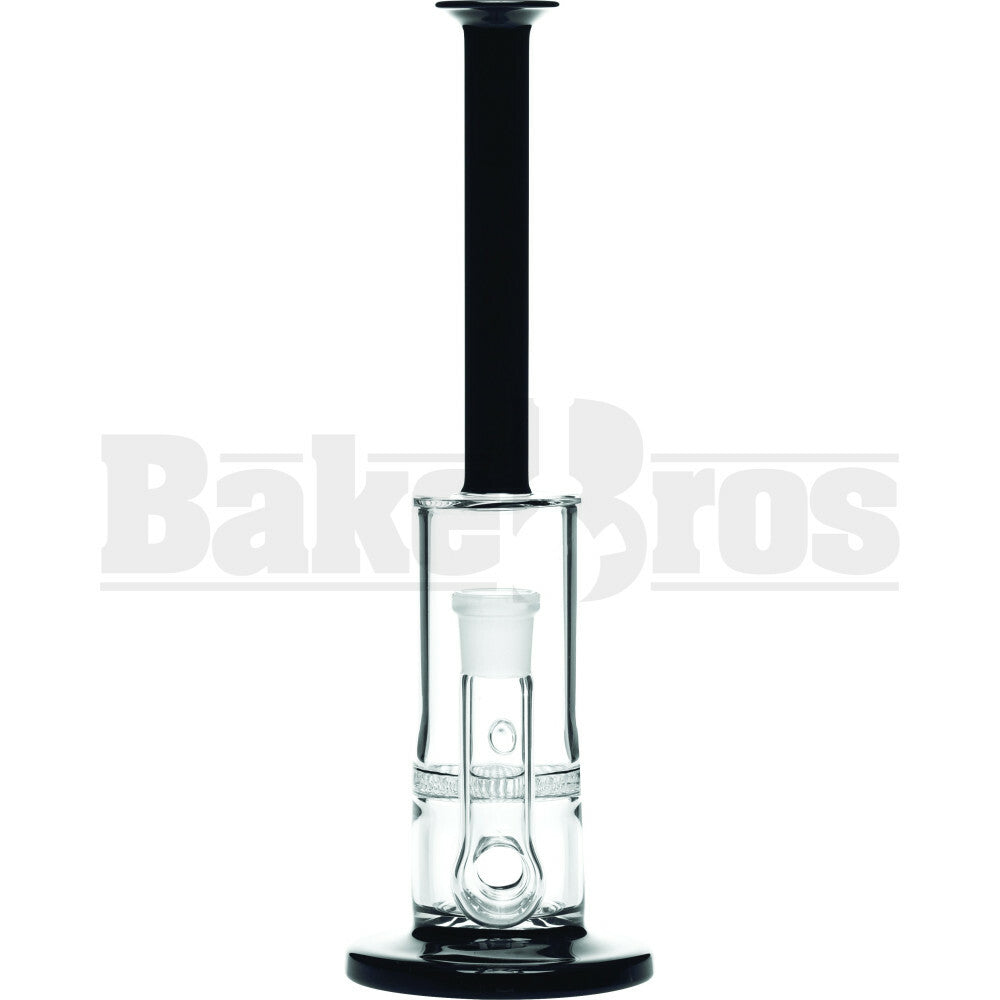 WP HONEYCOMB PERC STEMLESS STRAIGHT TUBE 10" BLACK FEMALE 18MM