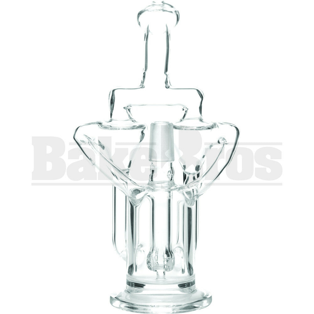 WP TUBE PERC 2X RECYCLER DRIPPING GLASS 8" CLEAR MALE 18MM