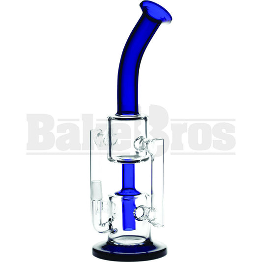 WP TUBE PERC STACKED CYLINDER RECYCLER 12" BLUE MALE 14MM