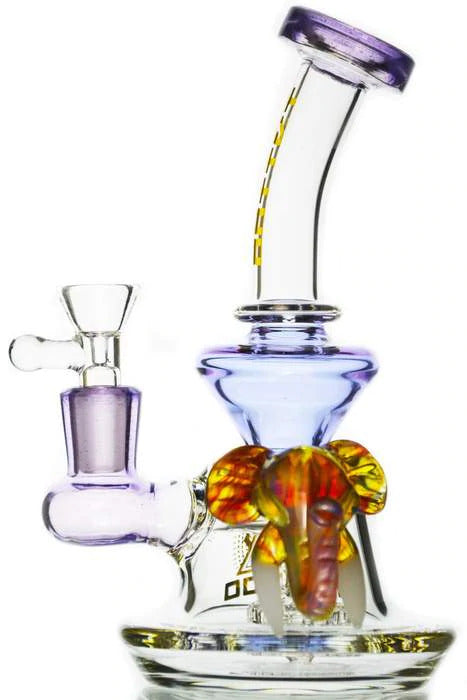 WP Elephant Mini Showerhead Perc Dab Rig Purple Female 14mm