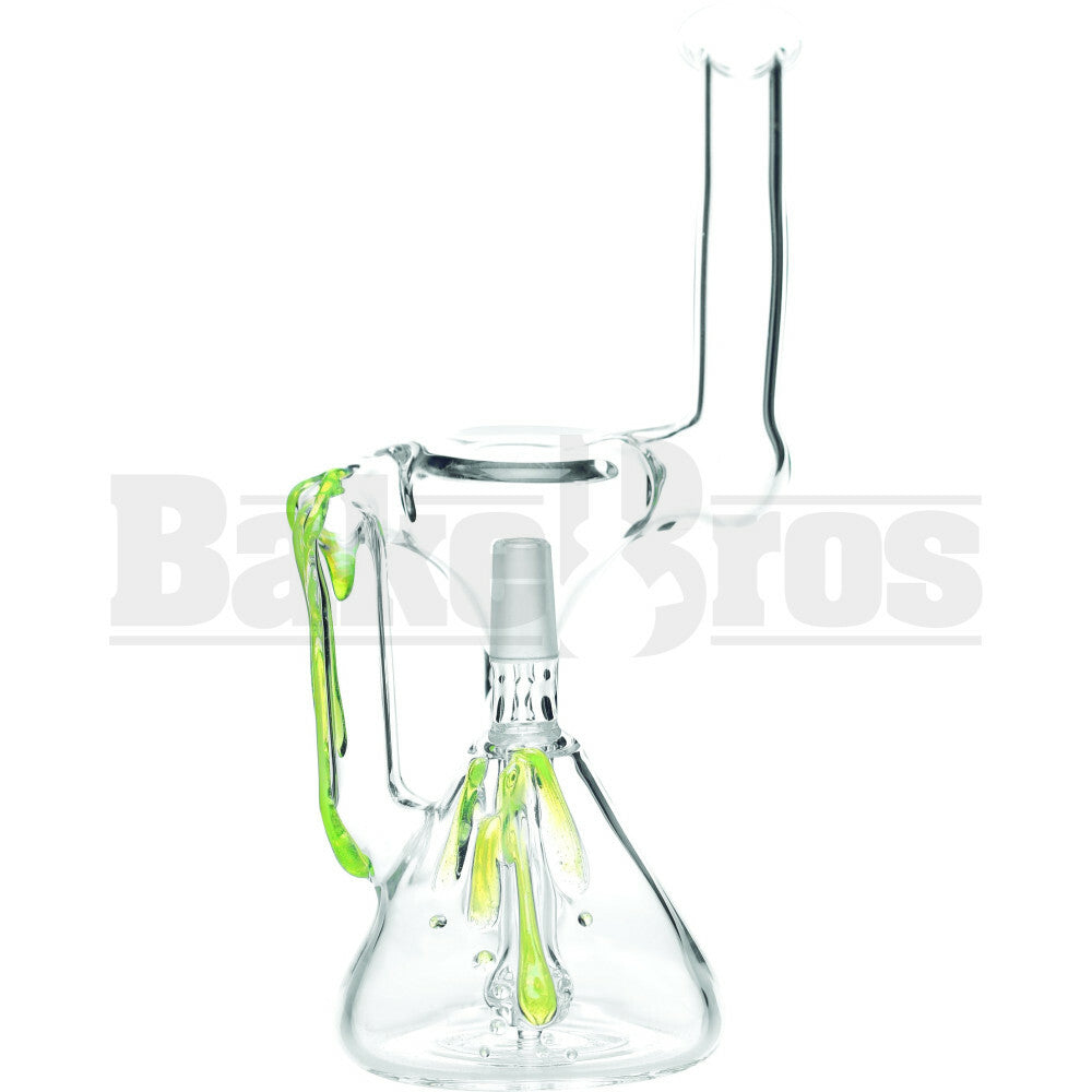 WP SHOWERHEAD PERC CONE BODY RECYCLER 8" SLIME GREEN MALE 14MM