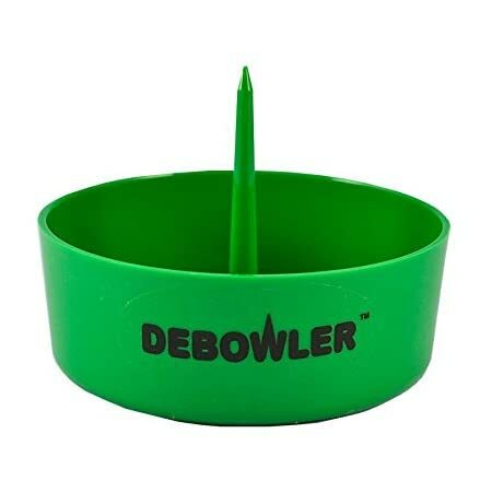 Debowler Ashtray Bowl Poker 4" Green Pack Of 1