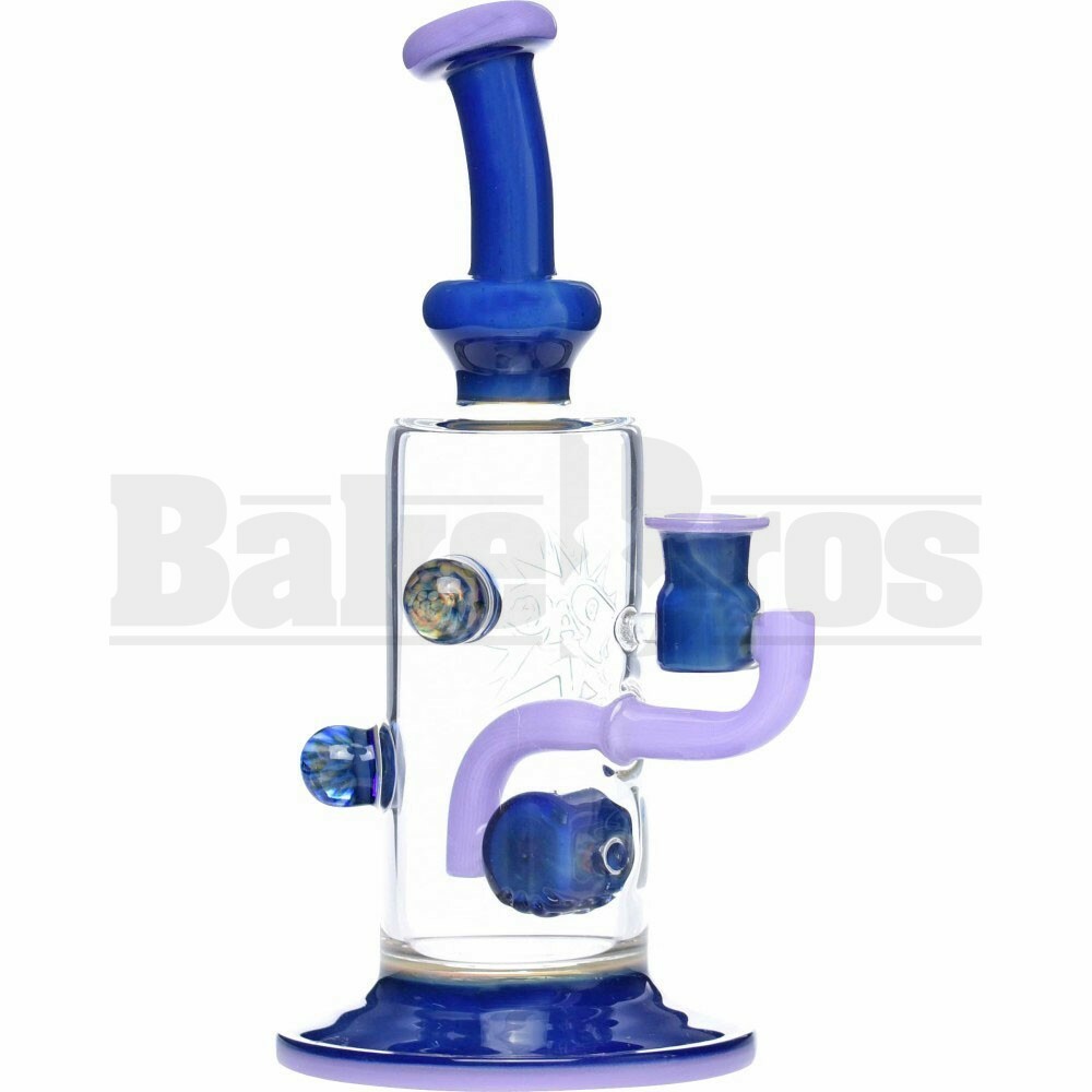 PHAT ASS GLASS WP BENT NECK W/ HOVER PERC 10" BLUE CHEESE WISTERIA FEMALE 14MM