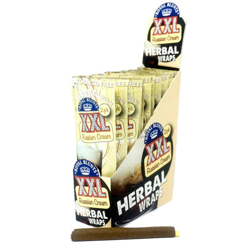 Xxl Royal Blunts K Series Herbal Wraps 2 Per Pack Russian Cream Pack Of 25