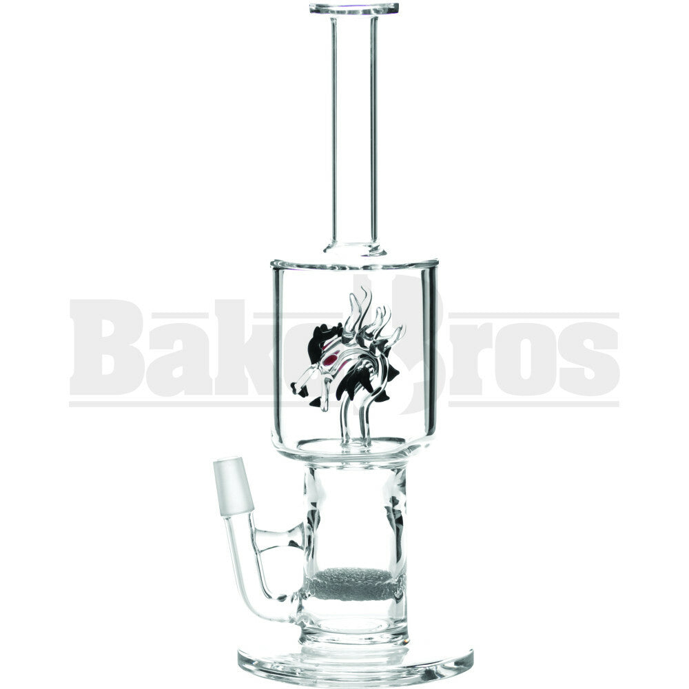 WP DRAGON HEAD PERC STR 14" CLEAR MALE 18MM