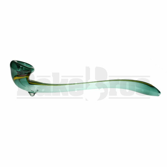 GANDALF HAND PIPE RASTA SWIRL 14" GREEN