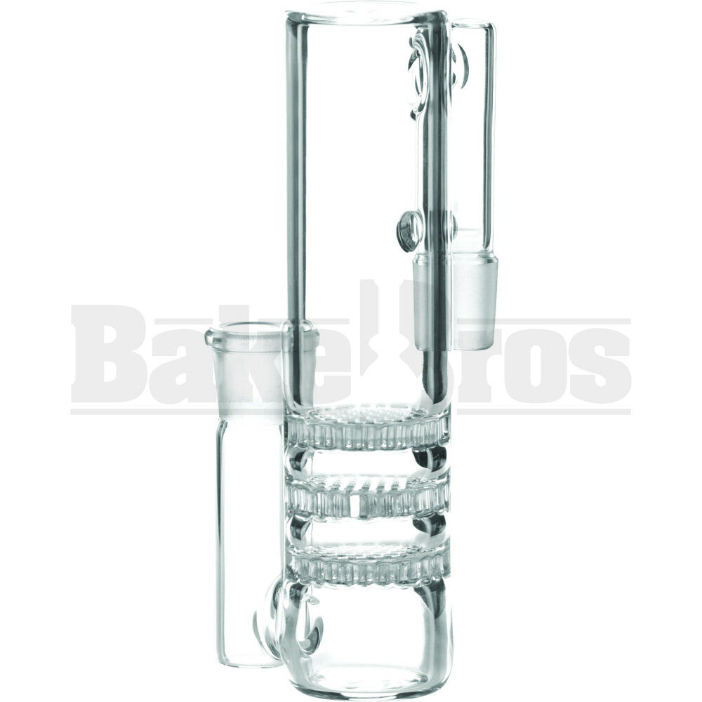 ASHCATCHER 1.5" DIAMETER 3X HONEYCOMB L CONFIGURATION CLEAR MALE 14MM