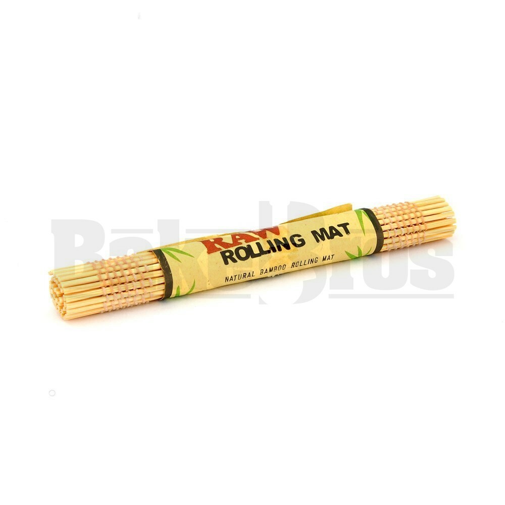 RAW ROLLING MAT NATURAL ALL BAMBOO UNFLAVORED Pack of 1