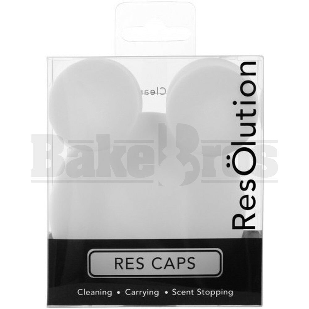 RESOLUTION RES CAPS CLEANING SOLUTION SILICONE FEMALE CAP NONE WHITE Pack of 1