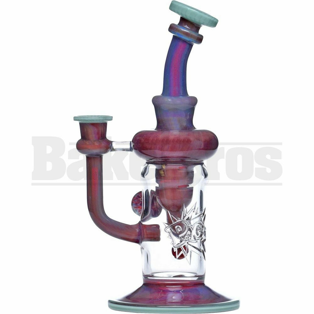 PHAT ASS GLASS WP W/ KLEIN RECYCLER 9" RAINBOW FEMALE 10MM