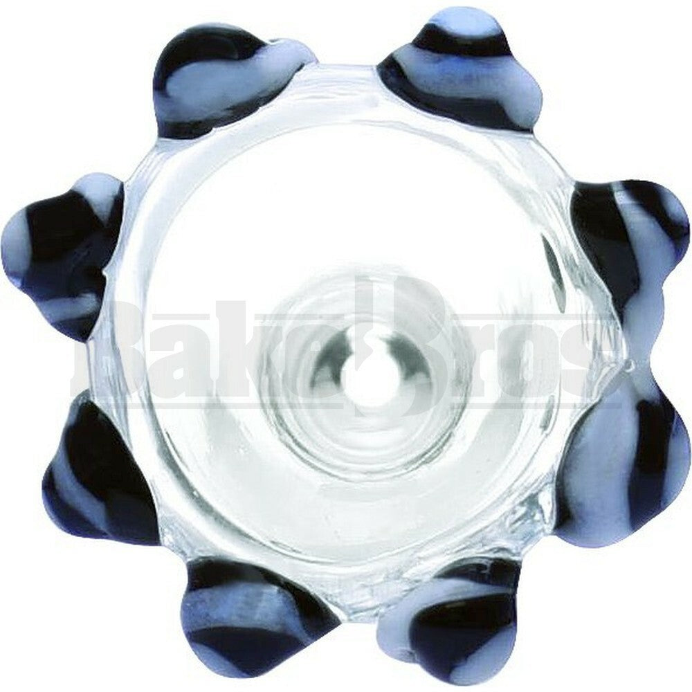 BOWL CROWN TOP BLACK WHITE 14MM