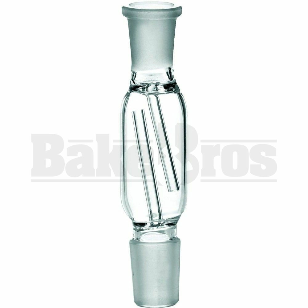 ASHCATCHER ADAPTER 2 ARM PERC 180* CLEAR FEMALE 14MM 14MM MALE