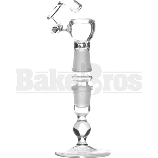 FEMALE HONEYBUCKET SWIVEL ARM QUARTZ GLASS CLEAR 18MM