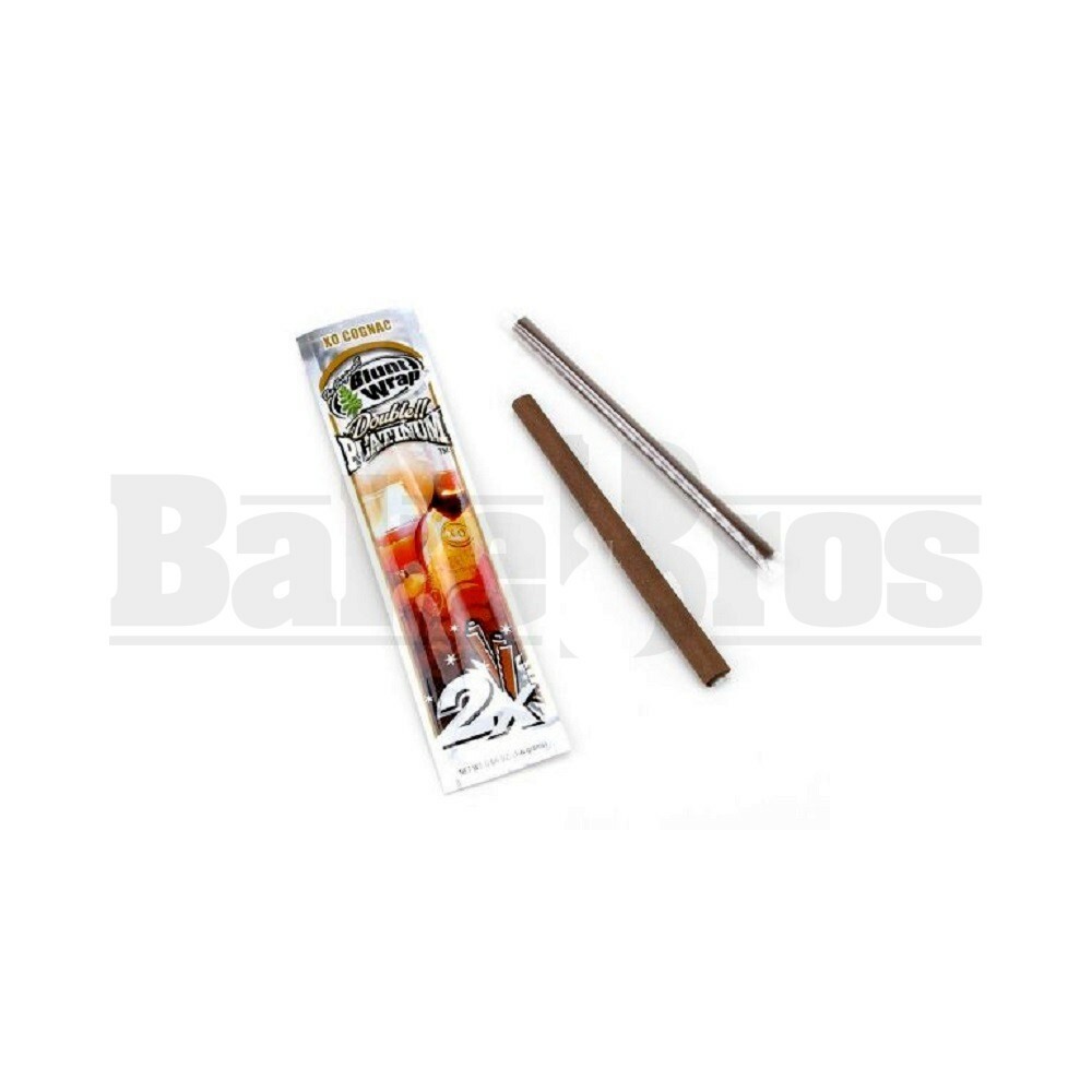 DOUBLE!! PLATINUM CIGAR WRAPS 2 PER PACK OX COGNAC Pack of 1