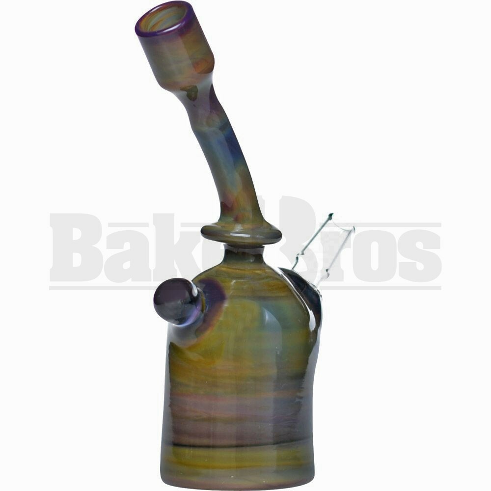 SAN DIEGO BORO GLASS WP MINI BENT TUBE W/ OPAL 6" SASHA OIL MALE 14MM