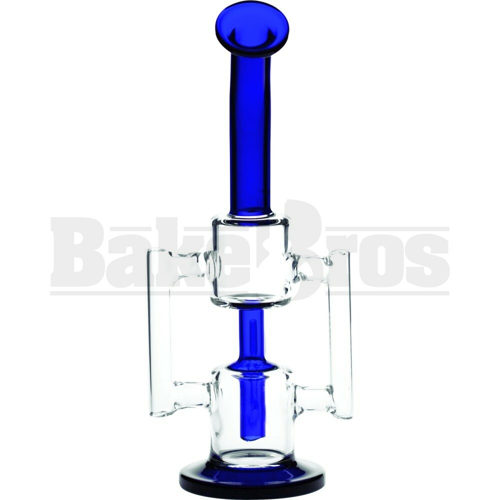 WP TUBE PERC STACKED CYLINDER RECYCLER 12" BLUE MALE 14MM