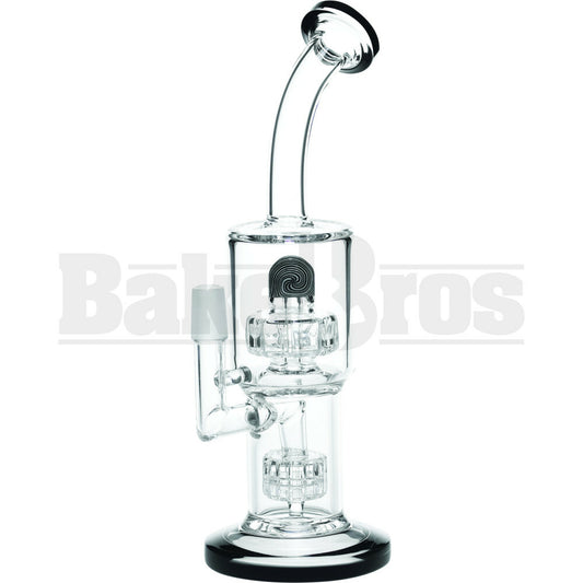 WP GRID & ATOMIC PERC 8" BLACK MALE 14MM